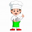 Dibujos animados de chef chico | Vector Premium