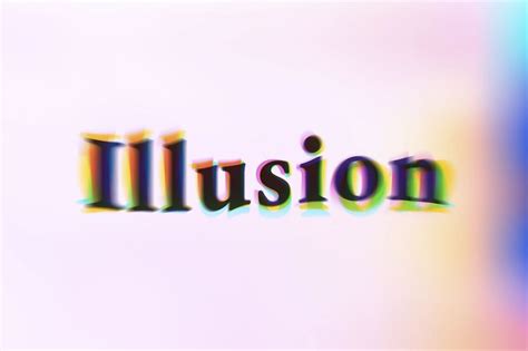 Illusion Word In Anaglyph Text Free Photo Rawpixel