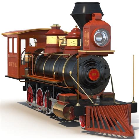 3ds Max Steam Train Locomotive