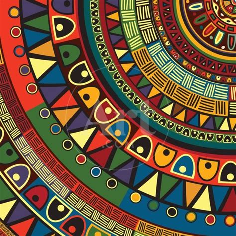 Colored Tribal Design Abstract Art Photographic Print Richard