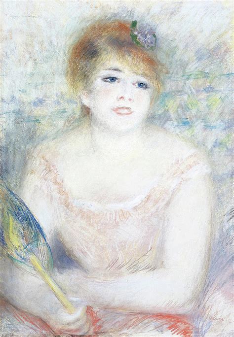 Mlle Jeanne Samary Painting By Pierre Auguste Renoir Pixels
