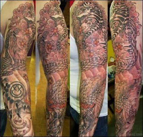 52 Magnificent Dragon Tattoos On Full Sleeve Tattoo Designs