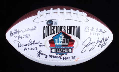 NFL Hall Of Famers Signed Hall Of Fame Logo Collectors Edition Football Barnebys