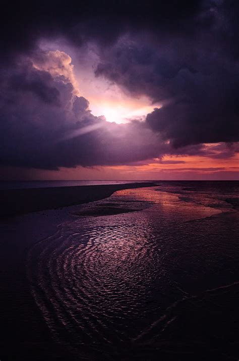 Body Of Water Under Cloudy Sky During Sunset Hd Phone Wallpaper Peakpx