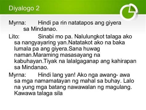 Usapan O Dayalogo Sumulat Ng Maikling Usapan O Dayalogo Tungkol Sa