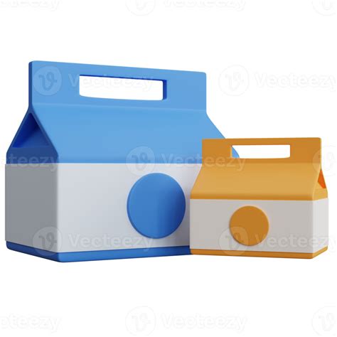 3d Rendering Two Food Boxes Isolated 12421966 Png