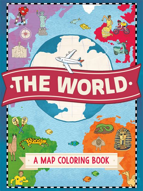 The World A Map Coloring Book Natalie Hughes Macmillan