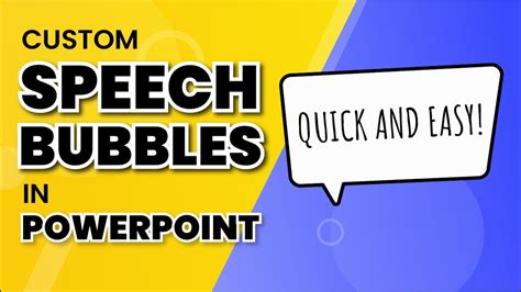 Create Your Own Speech Bubbles In Power Point Youtube