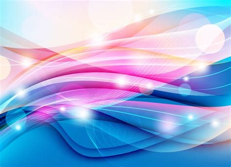 Colorful Wave On Light Background Vector Graphic Free Vector Graphics