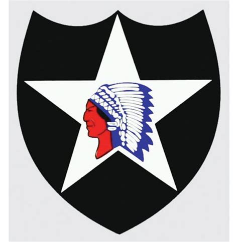 2nd Infantry Division Indian Head Decal Military Depot