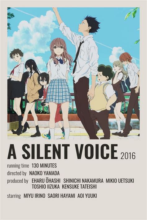A Silent Voice Poster In 2021 Anime Canvas Anime Titles Anime