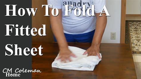 How To Fold A Fitted Sheet Youtube