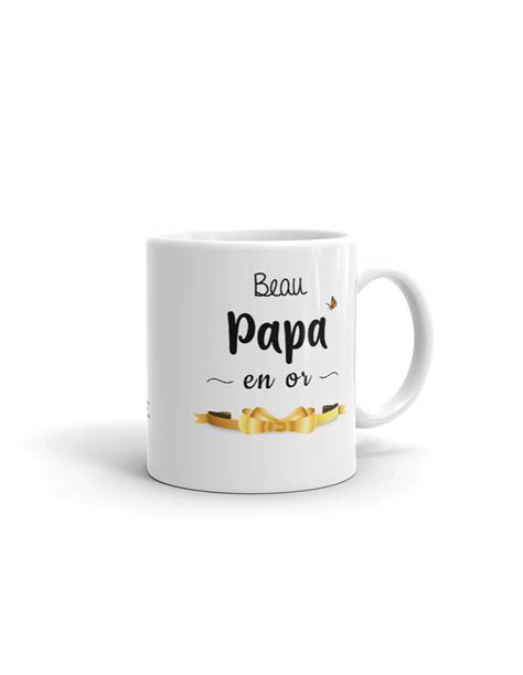 Tasse Mug Cadeau Beau Père Beau Papa En Or Idée Originale