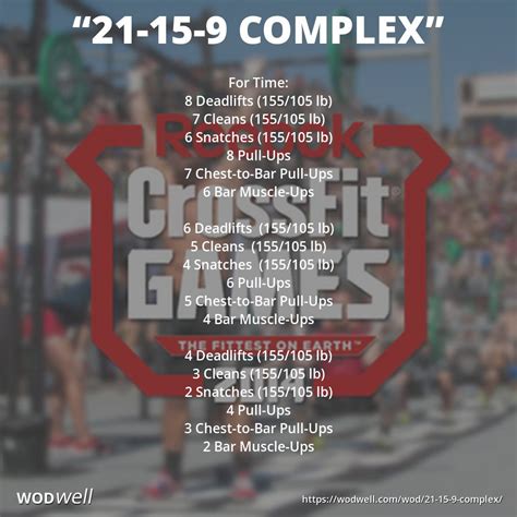 21 15 9 Complex Workout 2014 Crossfit Games Workout 1 Wodwell