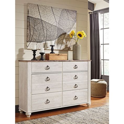 Signature Design By Ashley Willowton B267 31 6 Drawer Dresser With
