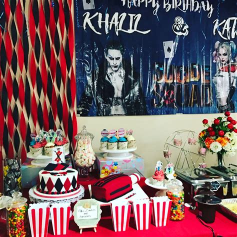Pin En My Daughter And Husband Suicide Squad Birthday Theme