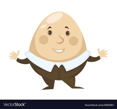 Alice In Wonderland Character Humpty Dumpty Egg Vector Image