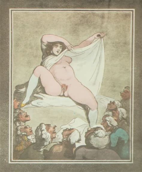 Art Graphics Vagina Antique Print Vintage Erotic Antique Nude Voyeur