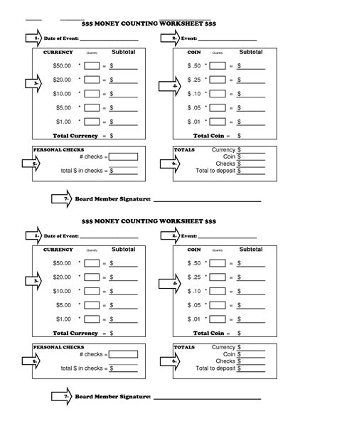 Daily cash reconciliation worksheet / daily cash drawer balance sheet template : Cash Drawer Worksheets Printable | Printable Worksheets ...