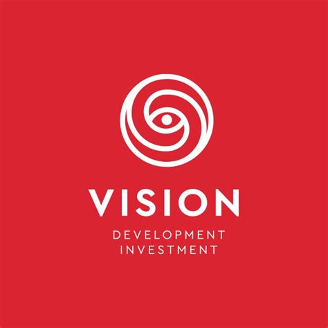 The Logo For Vision Development Investment Which Is Designed To Look