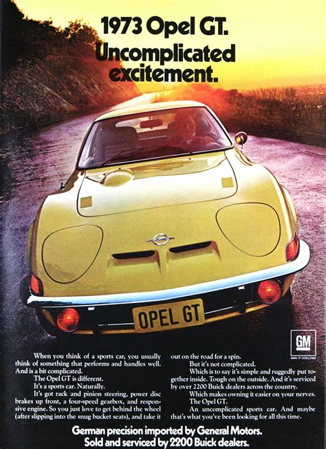1970 Opel Gt The European Baby Corvette