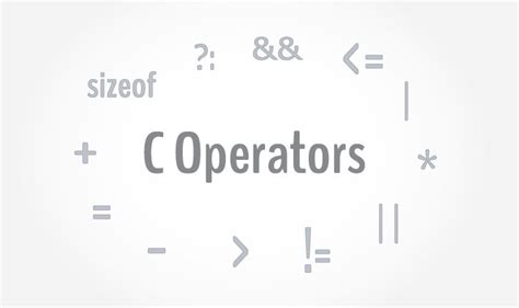 C Operators Arithmetic Logical Conditional And More