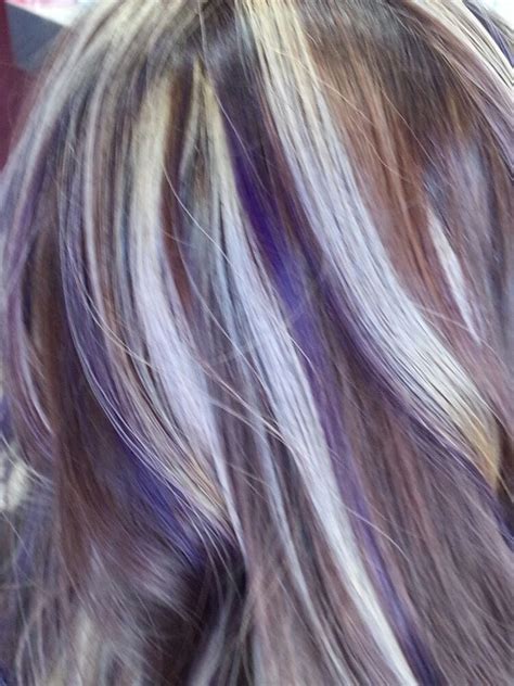 Purple And Blonde Highlights Yelp