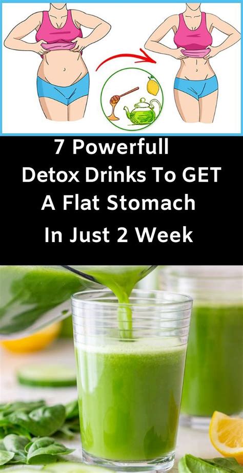 7 Powerfull Detox Drinks To Get A Flat Stomach In Just 2 Weeks Detox