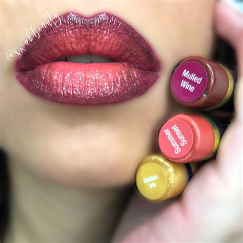 CAVS FEVER OMBRE LIP Mulled Wine Summer Sunset LipSense ombré with