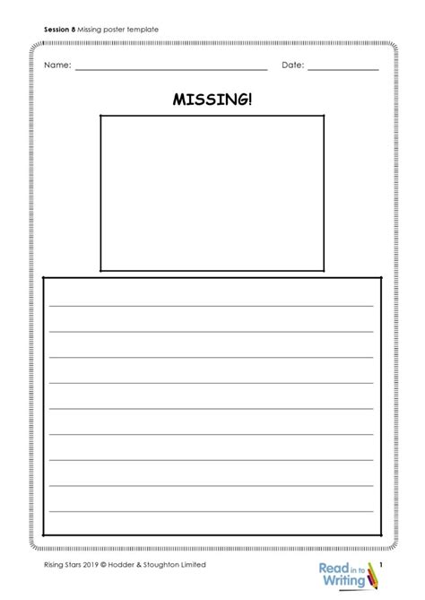 40 Printable Missing Poster Templates Flyers And Signs