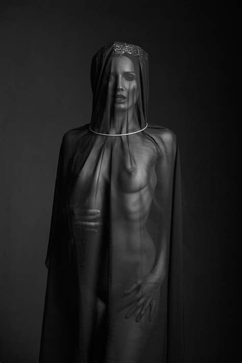 Nude In Veil Silver Crown Collar Art Photographer Melbourne Michael Teo