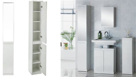 Mirror cabinets double as storage and larger mirrors will make your bathroom look brighter and bigger. Top 10 Best Tall Bathroom Storage Cabinets | Mirrored and ...