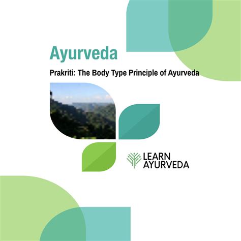 Prakriti The Body Type Principle Of Ayurveda I Online Short Term Course