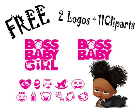 Boss Baby Girl Pink Logo