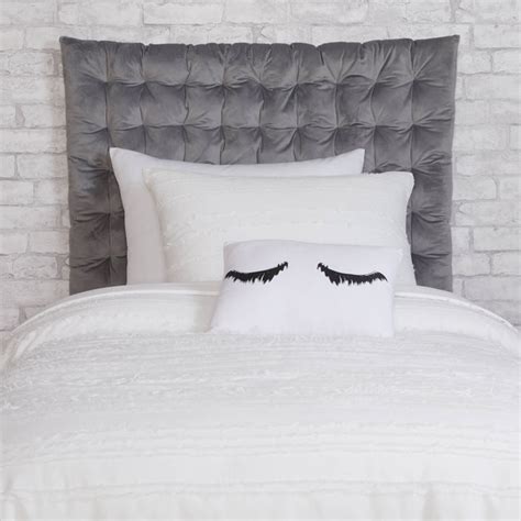 Twintwin Xl Velvet Hanging Headboard Pillow Dormify