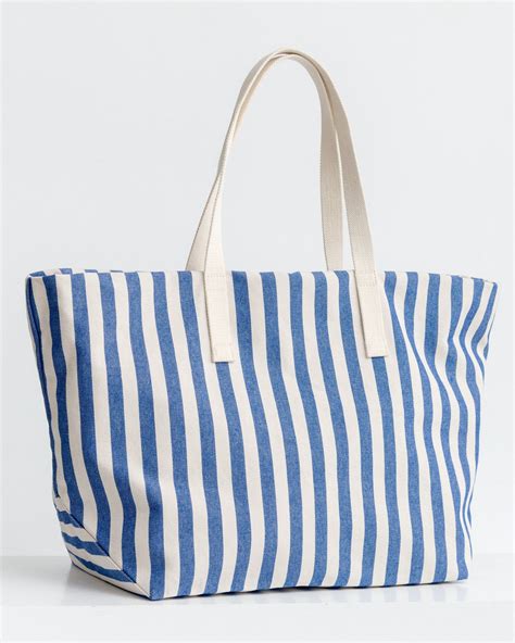 Weekend Bag Summer Stripe Weekender Bag Bags Blue Striped Bag