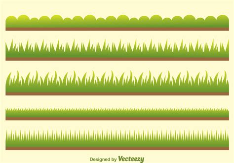 Grass Line Vector At Collection Of Grass Line Vector