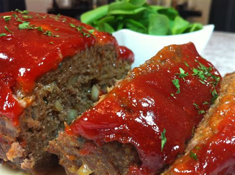 Meatloaf Recipe With Ketchup Mustard And Brown Sugar Glaze Dandk
