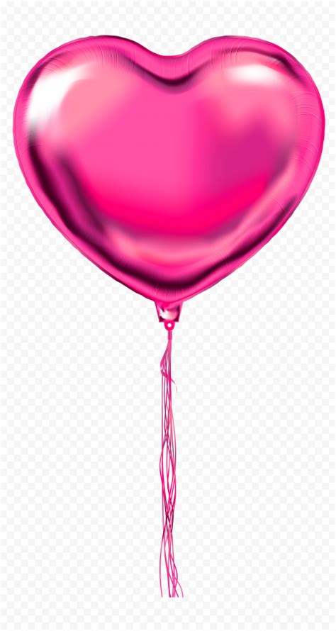 Hd Realistic Pink Balloons Hearts Valentine Love Png Citypng