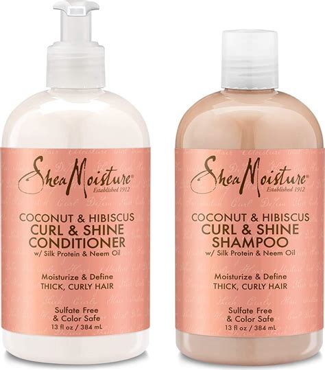 Shea Moisture Cleanse And Condition Pack Coconut And Hibiscus Curl And