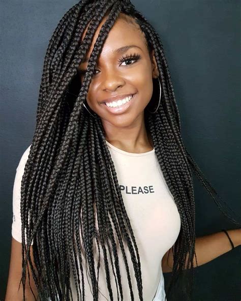 5 Black Box Braids Black Is A Classic Hair Color For Individual