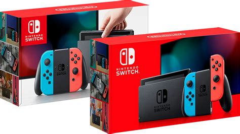 New Model Nintendo Switch With Better Battery Life In Neon Redblue Is