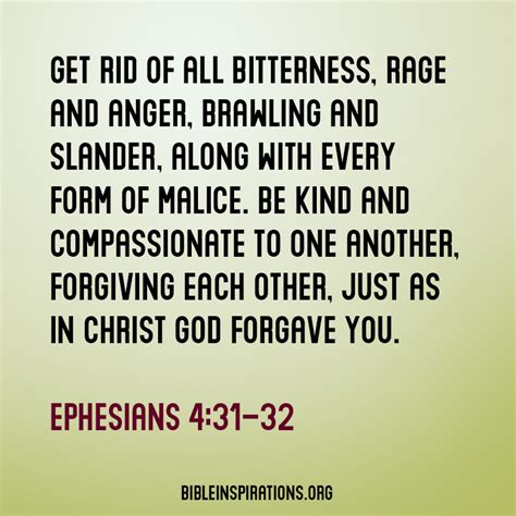Get Rid Of All Bitterness Rage And Anger Bible Inspirations