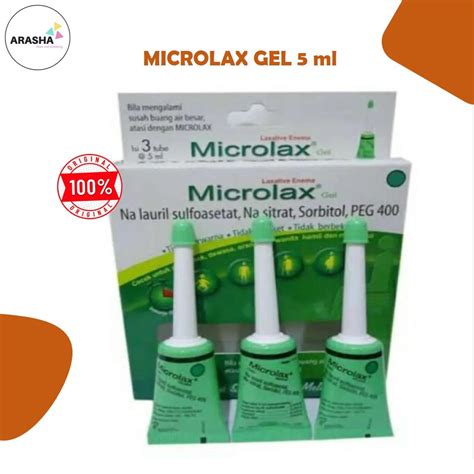 Jual Microlax Gel Tube Obat Susah Buang Air Besarsembelitpencahar Shopee Indonesia