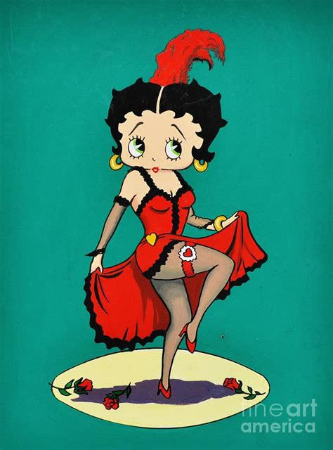 Betty Boop Showgirl Painting By Thomas Kolendra