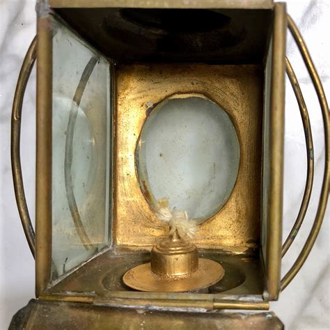 Antique Traditional Brass Carriage Lantern Oil Coach Light Etsy
