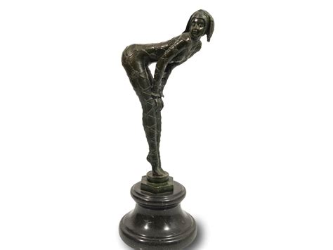 Lot Jean Pierre Masier French 1878 1957 Bronze Cabaret Dancer