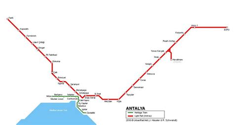 Antalya Metro Map