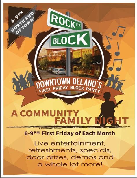 Rock The Block Downtown Deland Block Party 2016 Volusia County Moms