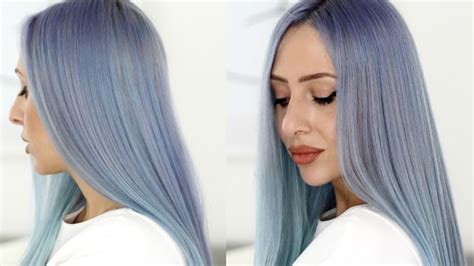How To Dye Your Hair Blue LorÉal Colorista Blue Review Blue Ombre